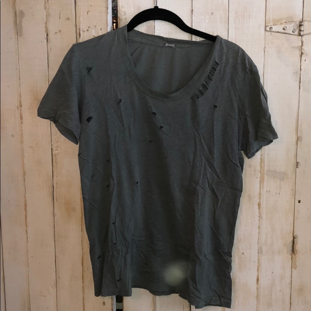 Monrow Distressed T-shirt